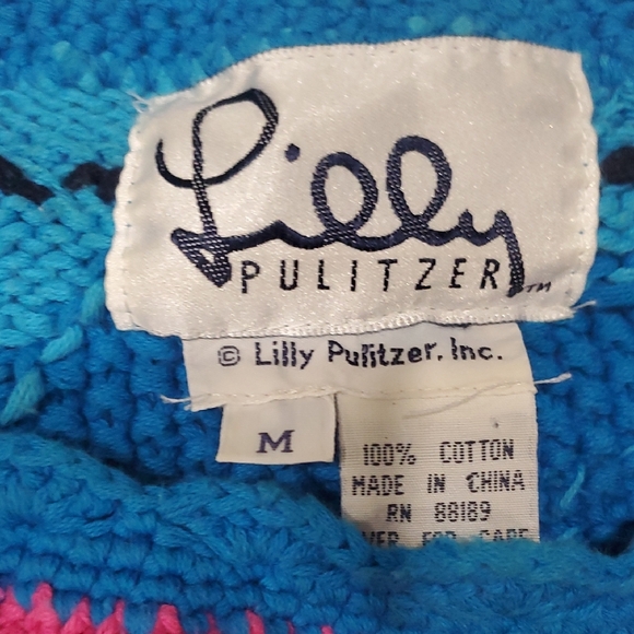 Lilly Pulitzer Knitted  Graphic Lion Flower Sweater - Picture 6 of 10